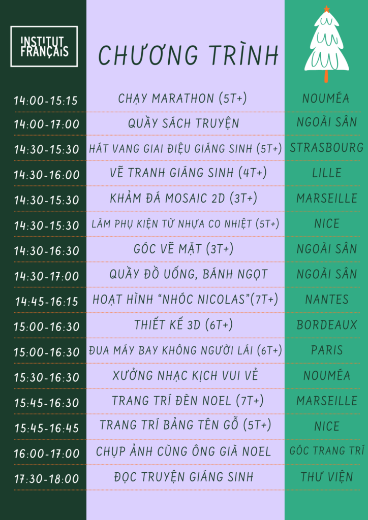 Arbre de Noel programme